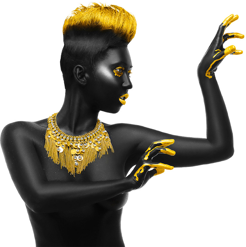 black-golden-woman